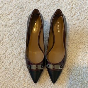 Gently used Coach patent leather pumps 7.5